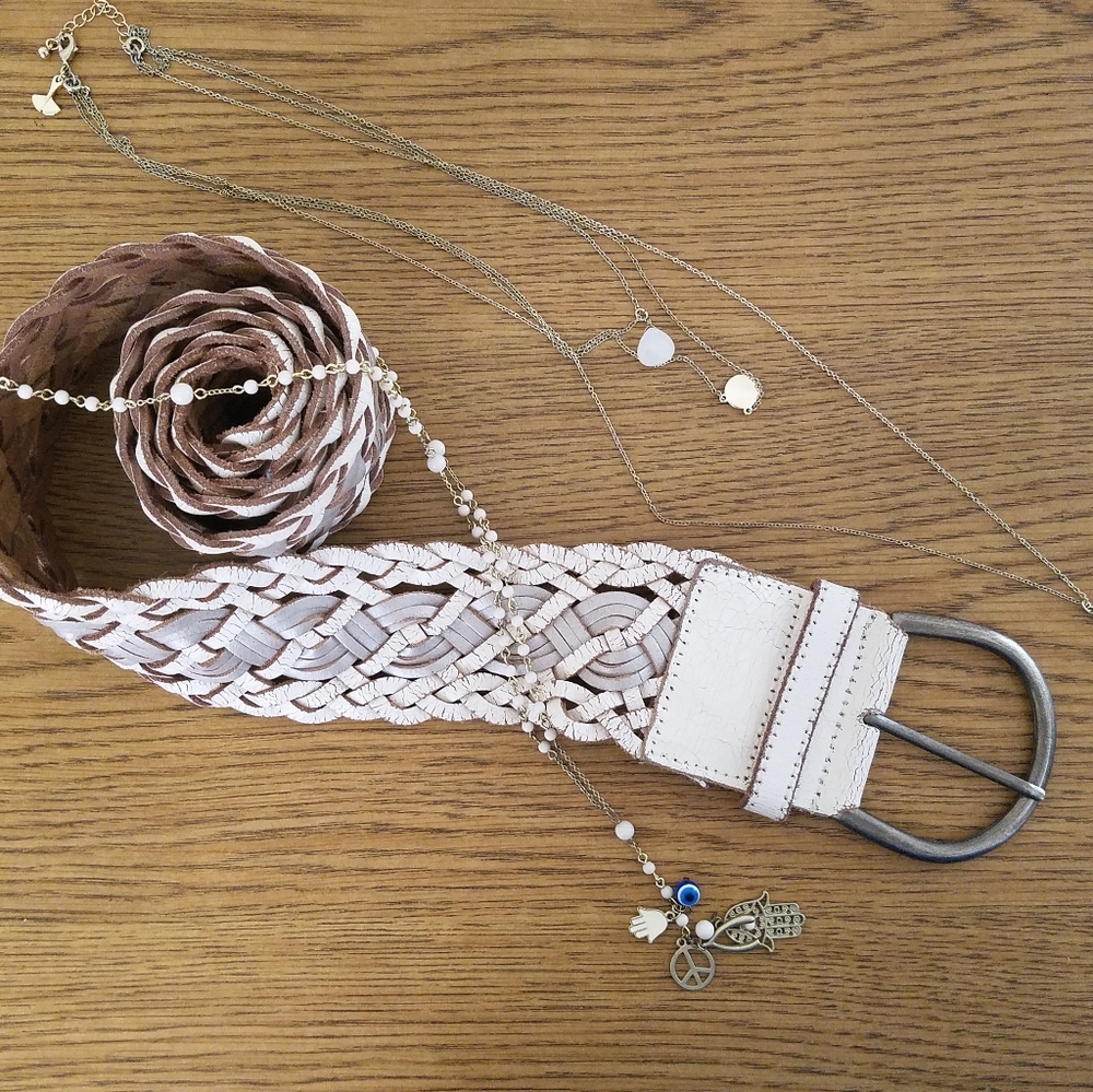 Hollister Genuine Leather Belt Distressed